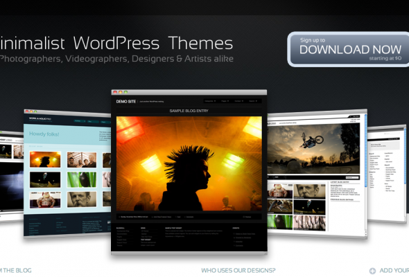 Enkle og profesjonelle fotoblogg-tema til WordPress